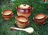 Керамічний глиняний посуд столовий набір Alpari KES0836, фото 3