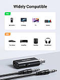 UGREEN Bluetooth 5,1 Передавач Приймач 2 в 1 Бездротовий USB Bluetooth Адаптер Вбудований Мікрофон 3,5 мм Аудіо Bluetooth Ключ Дра, фото 7