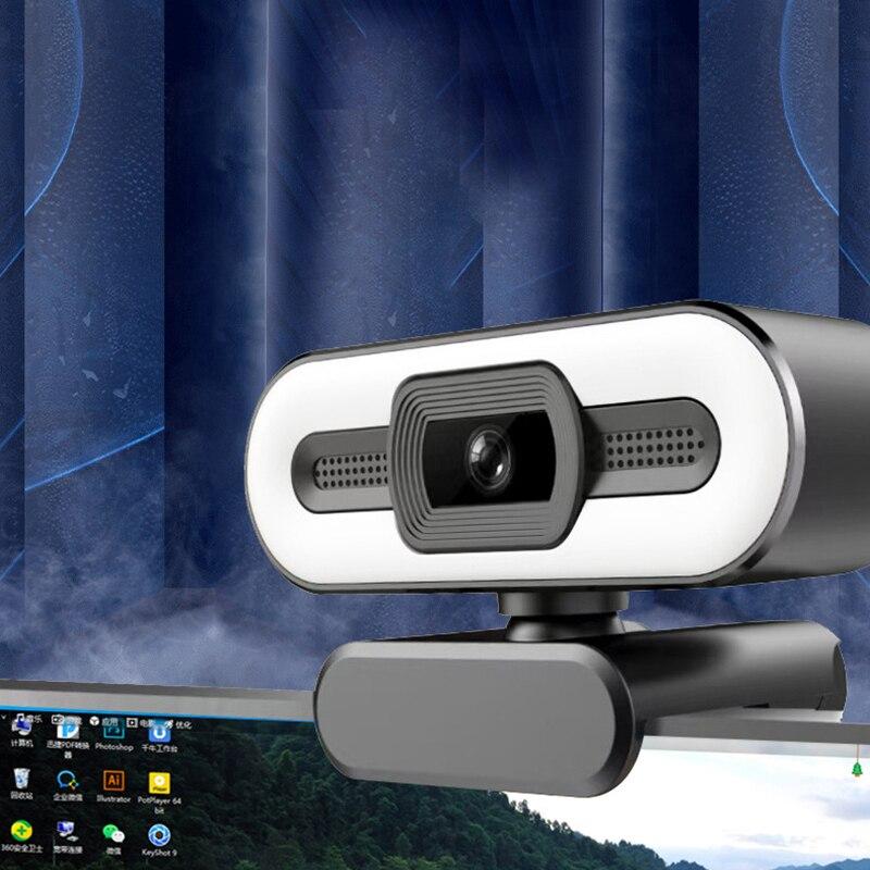 USB-камера FullHD 1080p з підсвіткою мікрофоном для ПК комп'ютера ноутбука WEB Camera вебкамера спідниця