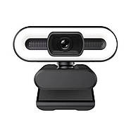 USB-камера FullHD 1080p з підсвіткою мікрофоном для ПК комп'ютера ноутбука WEB Camera вебкамера спідниця, фото 3
