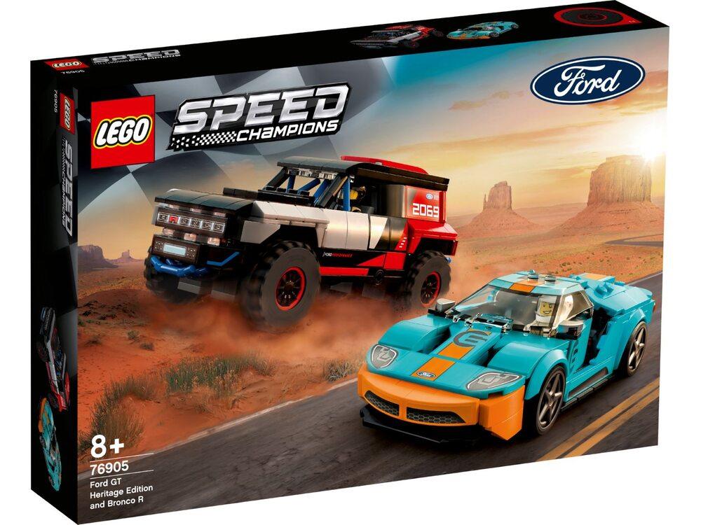 LEGO Speed Champions Ford GT Heritage Edition and Bronco R 660 деталей (76905)
