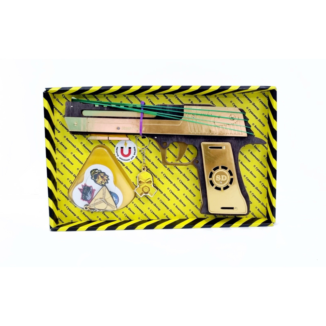 Дерев'яний гумкостріл-пістолет "DESERT EAGLE Black" із STANDOFF 2, іграшкова зброя