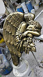 Пам’ятник елітний з янголом з штучного мармуру, фото 4