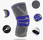 Колінний ортез наколінник Knee Pad динамічний бандаж із силіконовим кільцем (1шт) М, фото 5