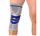 Колінний ортез наколінник Knee Pad динамічний бандаж із силіконовим кільцем (1шт) М, фото 2