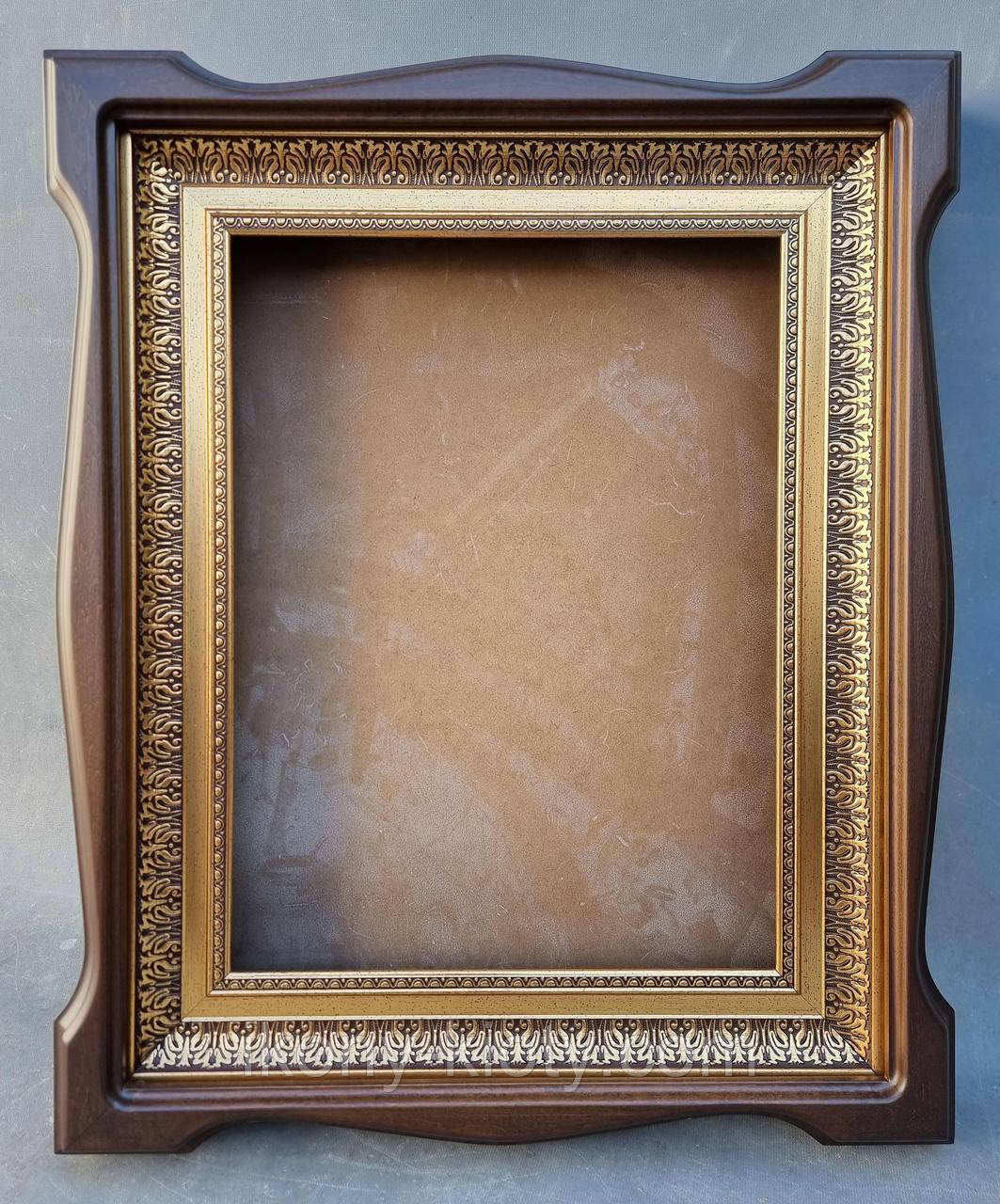 Кіот для ікони фігурний із внутрішнім пластиковим багетом, фото 1