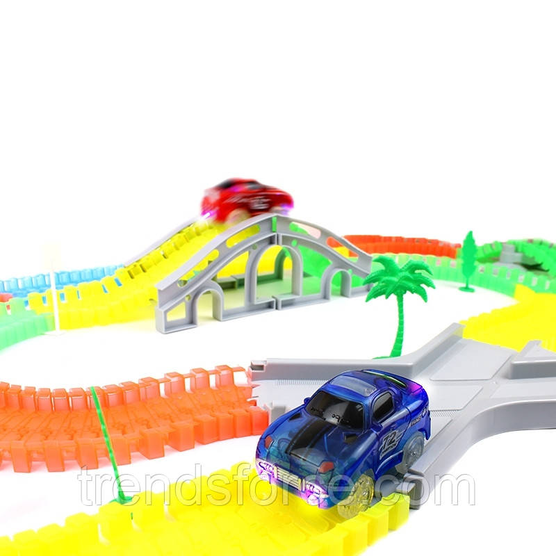 Детская игрушечная светящаяся дорога Magic Tracks Мэджик Трек 360 деталей 130114 - фото 8 - id-p1618914748