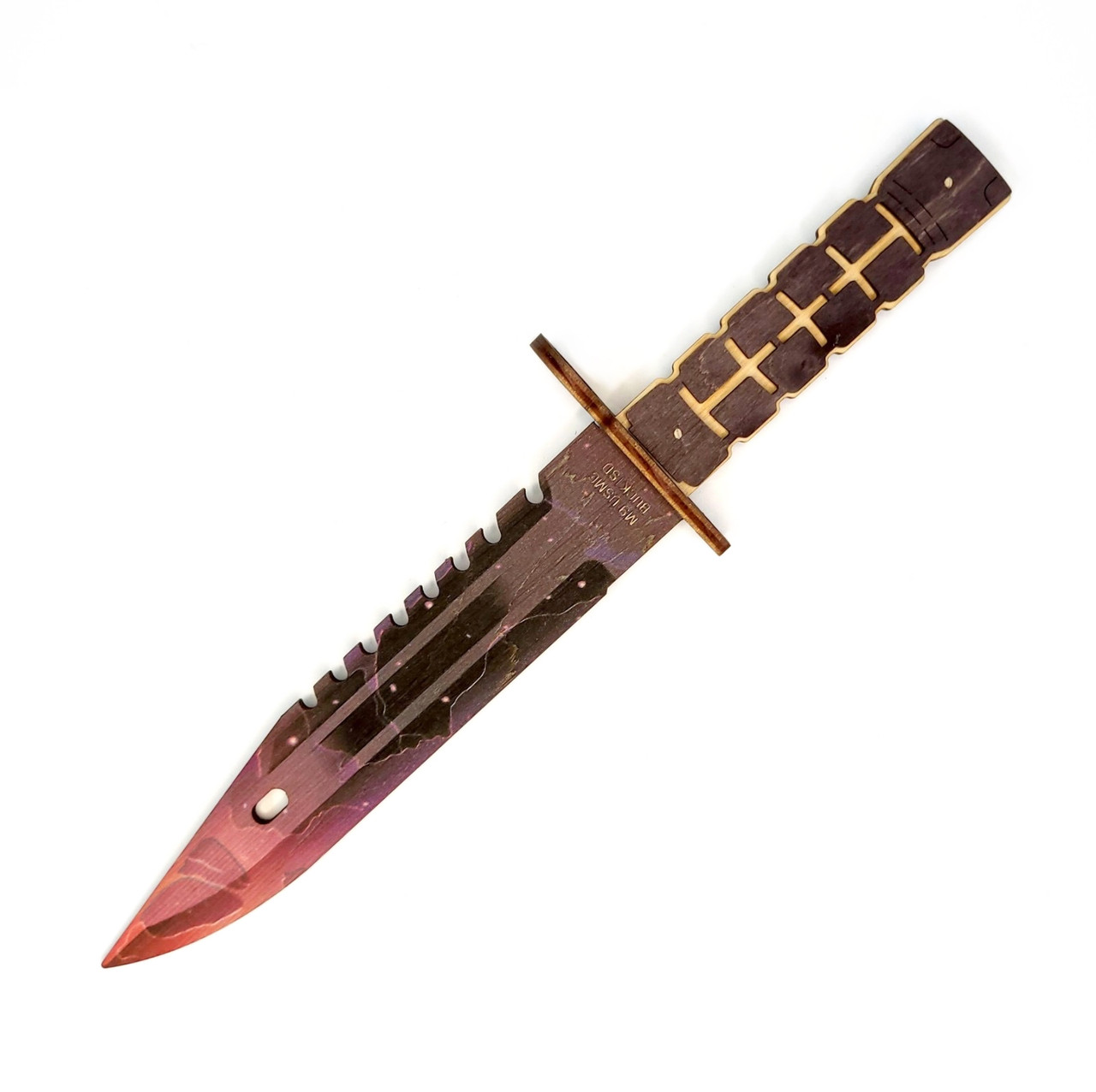 Дерев'яний ніж-іграшка "М-9 BAYONET UNIVERSE" Космос з STANDOFF 2, іграшкова зброя