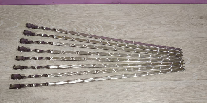 Купить Шампур из нержавейки 3мм. Шампура для шашлыка. Шампур из ...