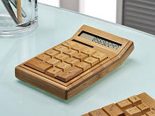 Бамбуковий дерев'яний калькулятор, фото 2