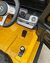 Дитячий електромобіль джип Mercedes G63 AMG жовтий гелик, фото 3