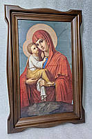 Фігурний кіот із внутрішньою дерев'яною рамою для ікони Боголиці, фото 3