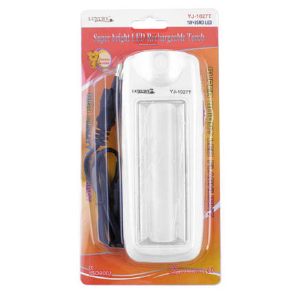 Ліхтар Luxury 1027 T, 1W+9SMD, сонячна батарея, вбудований акумулятор, ЗП 220V, фото 3