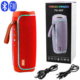 Bluetooth-колонка TG287 Red Світлове Музичне Шоу