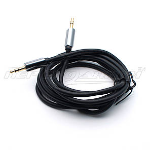 Аудіо кабель AUX 3.5 mm jack (преміум якість), кутовий, 3 м, фото 2