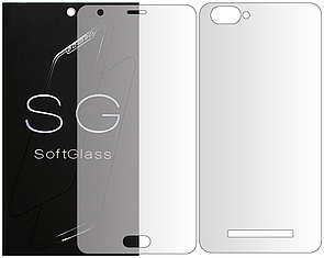 Бронеплівка для Doogee X20 комплект: для передньої і задньої панелі зносостійка поліуретанова SoftGlass