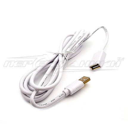Кабель подовжувач USB 2.0 AM — AF з феритим, 0,8 м, (висока якість), фото 3