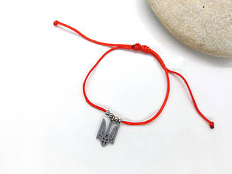 Браслет "Герб" мінімалістичний червоний