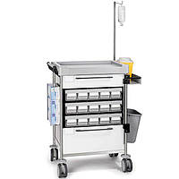 Простий візок для зберігання медикаментів 1812 W серії 100 Insausti