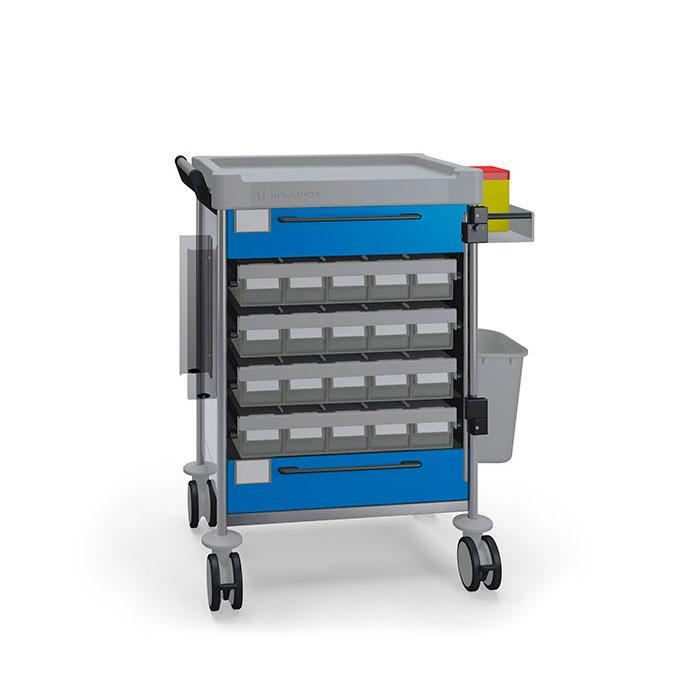 Простий візок для зберігання медикаментів 1894 B серії 100 Insausti, фото 1