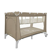 Манеж Carrello Piccolo+ CRL-11501/2 Sand Beige с двумя уровнями + колеса и дорожная сумка