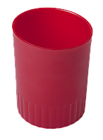 Подставка для ручек Buromax "Стакан", пластик 1 отд., Красный