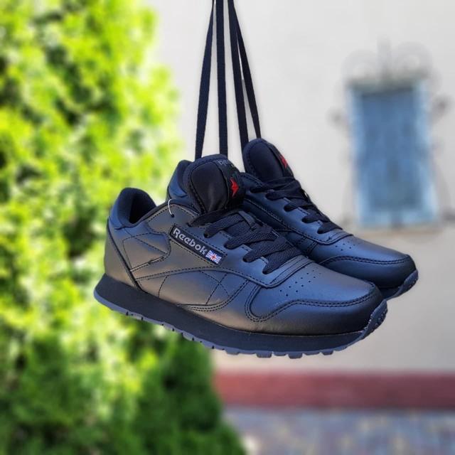 Мужские Кроссовки Reebok Classic (черные) Универсальные Практичные ...