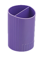 Подставка для ручек Buromax "Стакан", пластик 2 отд., Фиолетовый