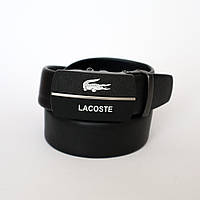 Чоловічій ремінь Lacoste (чорний)