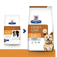Hills Prescription Diet Canine k/d (Хиллс ПД Канин к/д) для собак при почечной и сердечной недостаточности 12 кг.
