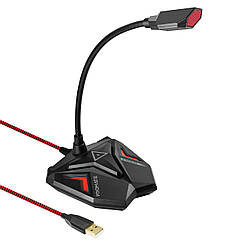 Мікрофон Promate Streamer LED, USB Maroon (streamer.maroon)