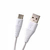 Оригінальний Кабель для заряджання та передачі даних ZJW-01 2.4 А Type-c Білий 1,2м, фото 3