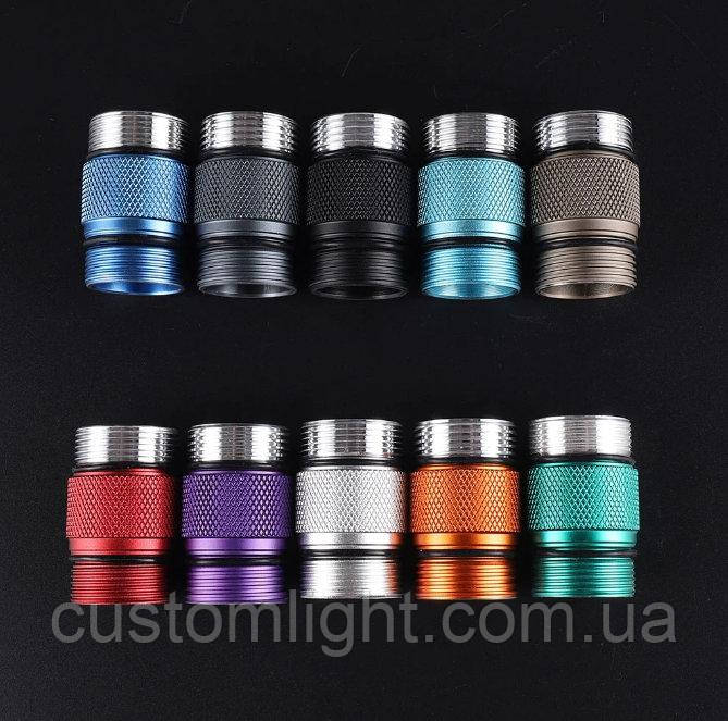 Перехідник під акумулятор 18350 для Convoy S2+ чорний, фото 1