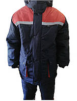 Куртка рабочая ОТ утепленная PROFI синтепон Зима удлиненная тк Осло темно-синяя