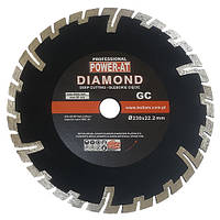 Круг алмазний 230×3.0×22.2 мм "Глибокий різ" по залізобетону Diamond Power-AT