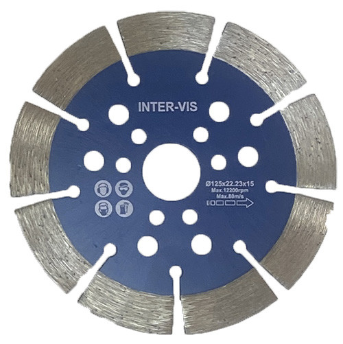 Круг алмазний сегментний 125×2.0×22.23 мм Inter-VIS