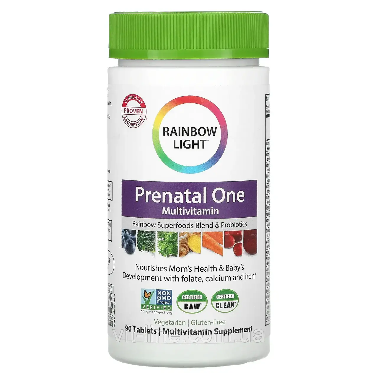 Rainbow Light, Prenatal One Вітаміни для вагітних, 90 таблеток