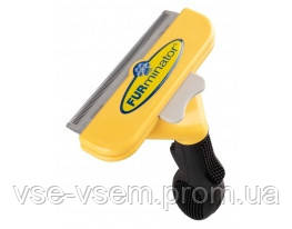 Щітка для грумінгу великих собак Furminator deShedding tool Large Фурминатор - лезо 10,16 див. з кнопкою.