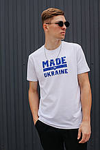 Біла футболка з бавовни Made in Ukraine XL