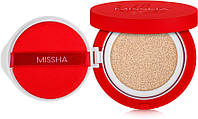 Хит продаж Тональный кушон с матовым финишем 23 тон MISSHA Velvet Finish Cushion