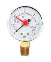 Манометр радіальний 50 мм 0-10 барів EVO