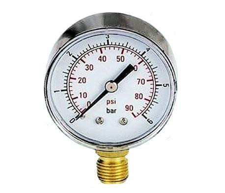 HM 101-4 Манометр 50 мм 4 бари нижній Q, фото 1