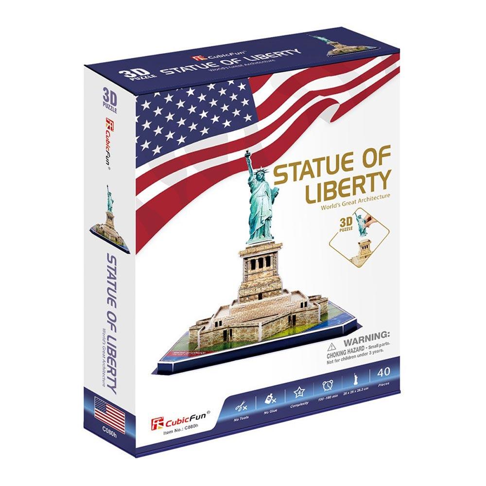 Тривимірний пазл CubicFun Статуя Свободи C080h, фото 1