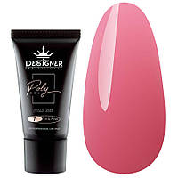 Полігель (Дизайнер Професіонал) для нарощування та зміцнення нігтів, 30 мл. Thin pink №7
