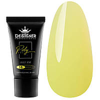 Полігель (Дизайнер Професіонал) для нарощування та зміцнення нігтів, 30 мл. Neon Yellow №16