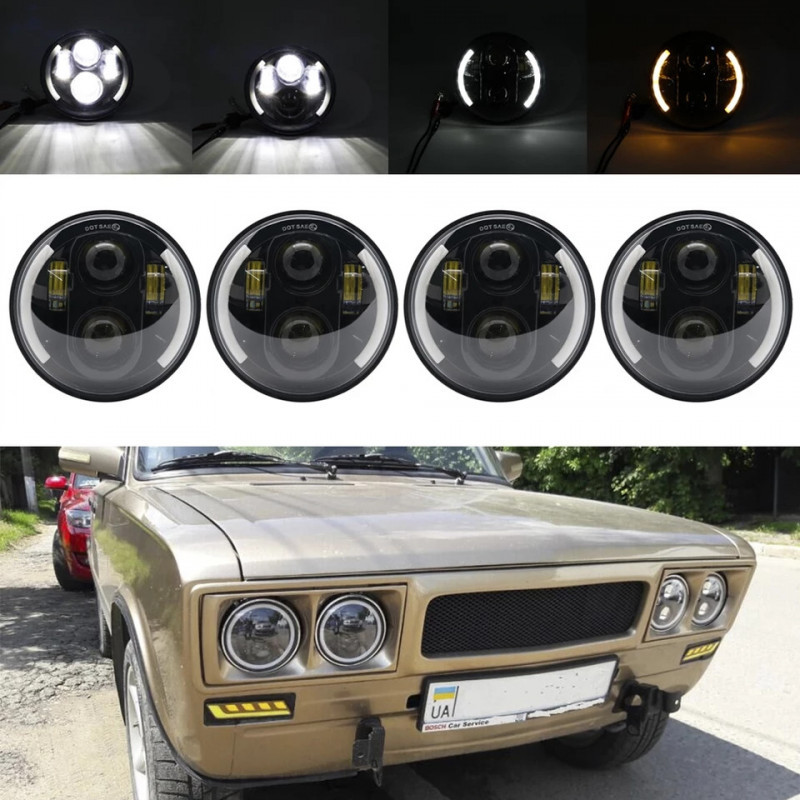 Купити Фари ваз 2103-2106 Led 150ват фари 5.75 дюйма ДХО Ваз 2103 2106 ...
