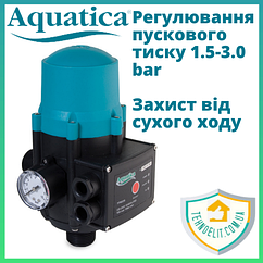Електрона насосна автоматика для насосу і насосних станцій Aquatica 779535 (DSK2.1 кВт)