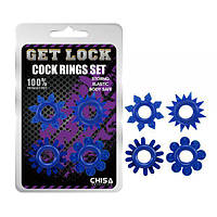 Набір кілець GK Power Cock Rings Set-Blue