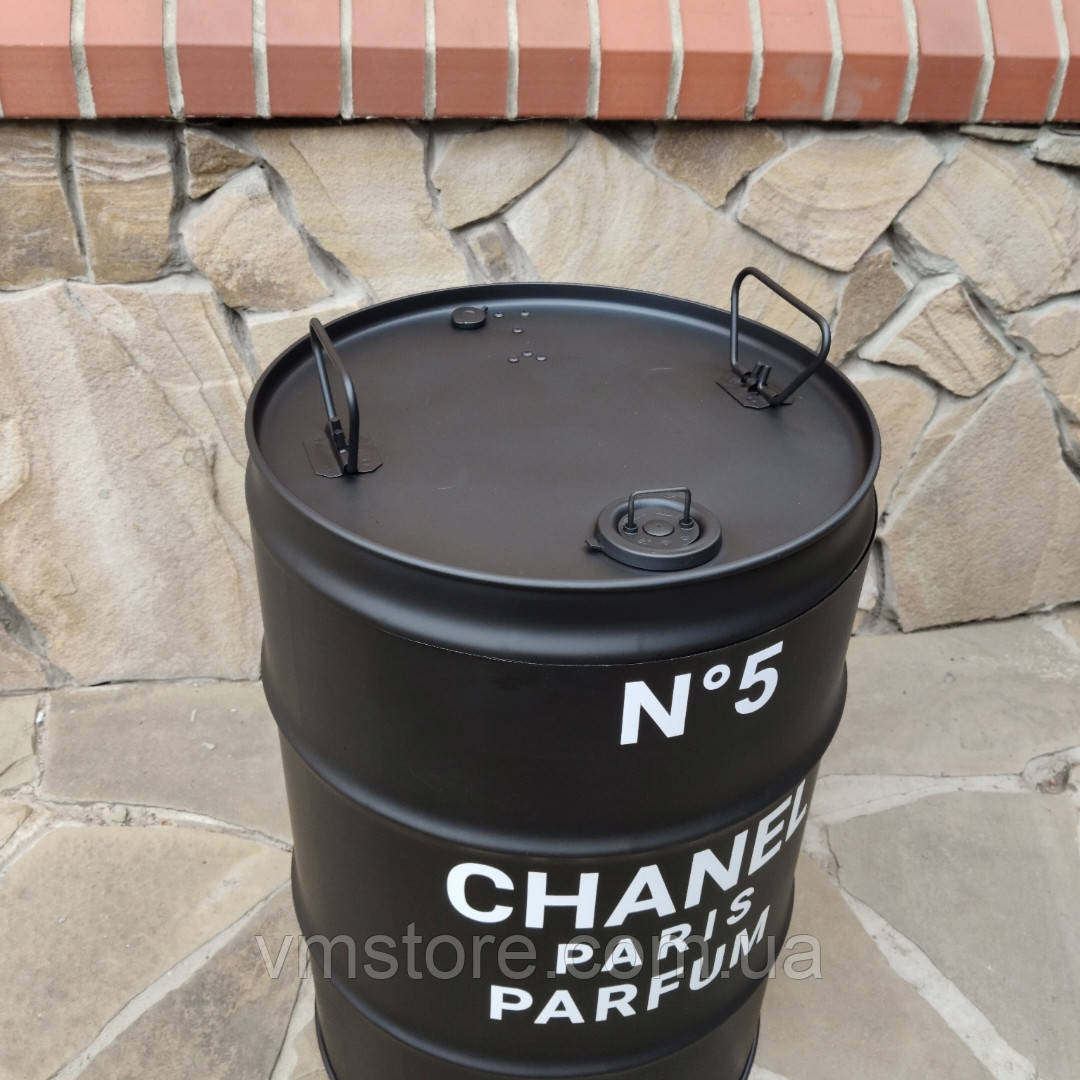 Сміттєвий бак Шанель 60 літрів, бочка CHANEL N°5 лофт, фото 1