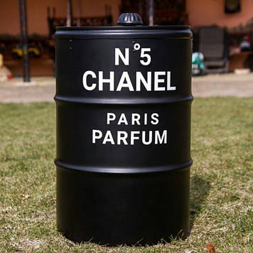 Сміттєвий бак Шанель 60 літрів, бочка CHANEL N°5 лофт Lux